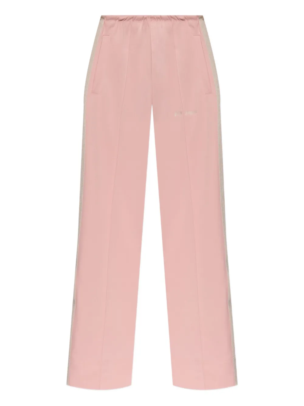 Palm Angels Logo-embroidered Side-stripe Track Pants In Pink