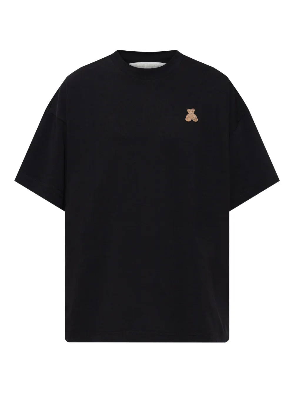 Palm Angels Embroidered Bear T-shirt In Black