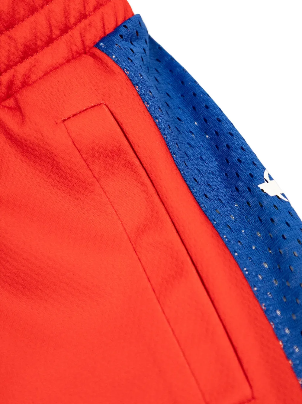 Palm Angels Mesh-panelled Shorts In Red