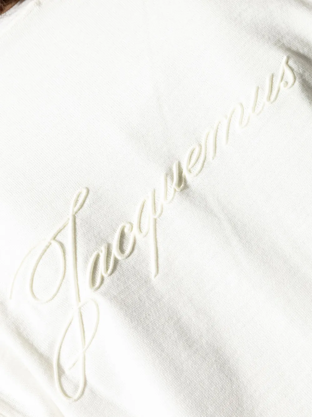 Jacquemus Buttoned Logo-embroidered Cardigan In White