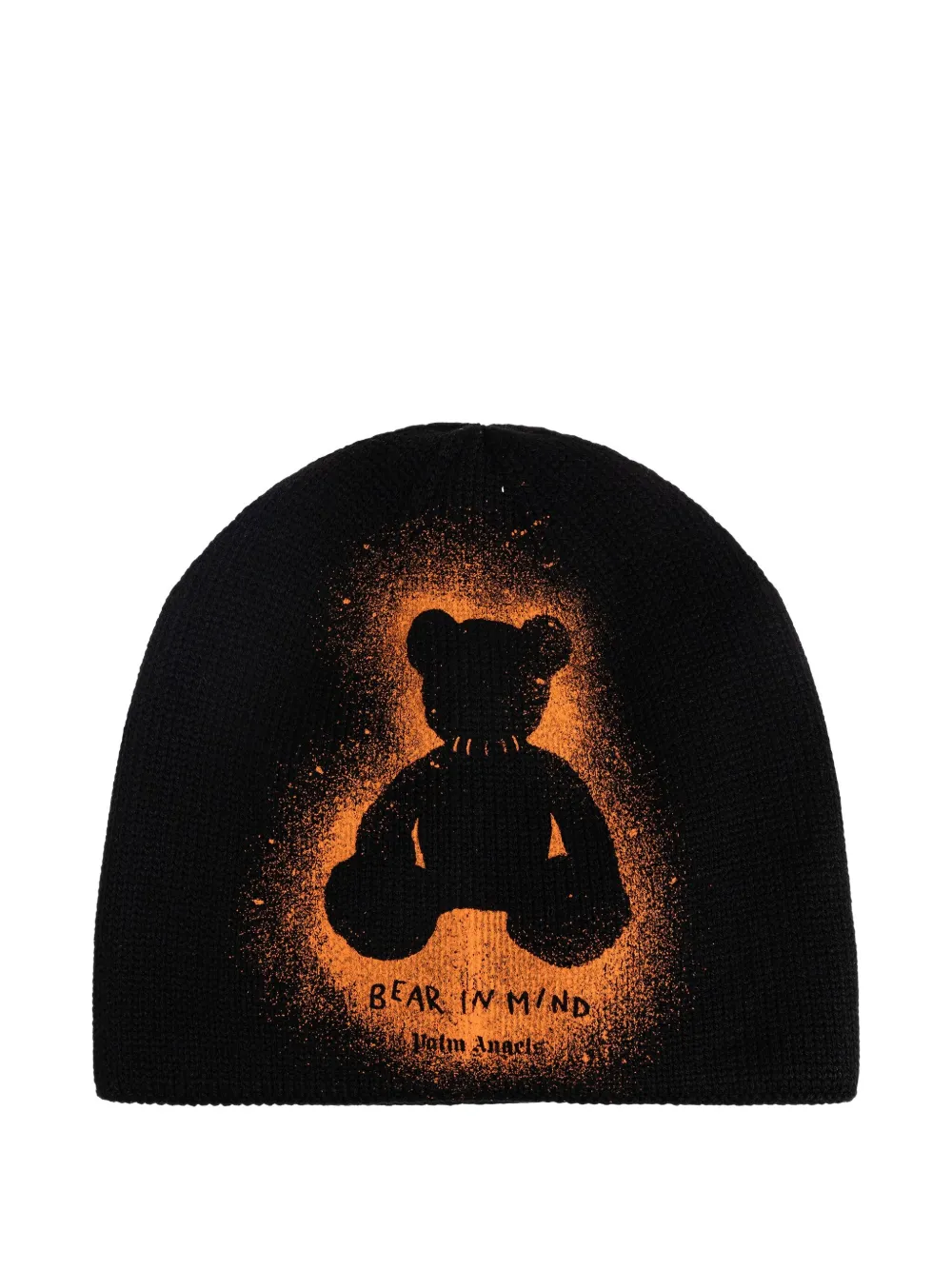 Palm Angels gorro con oso estampado | negro | Image 1