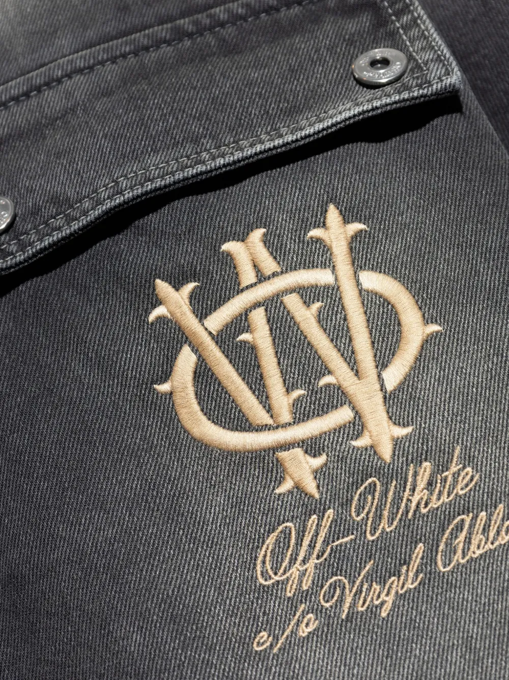 Off-White Denim overhemd Zwart