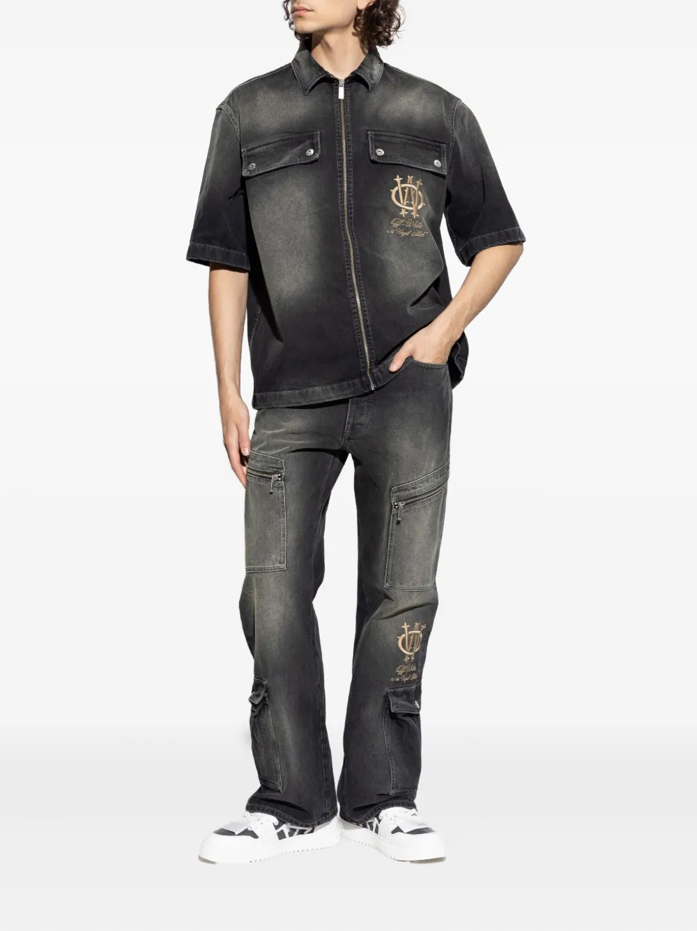 Off-White Denim overhemd - Zwart