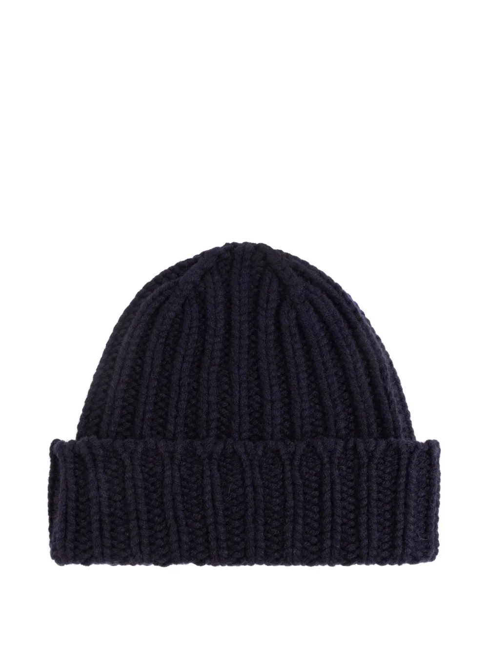 Paul Smith heart-appliqué ribbed beanie hat - Blauw