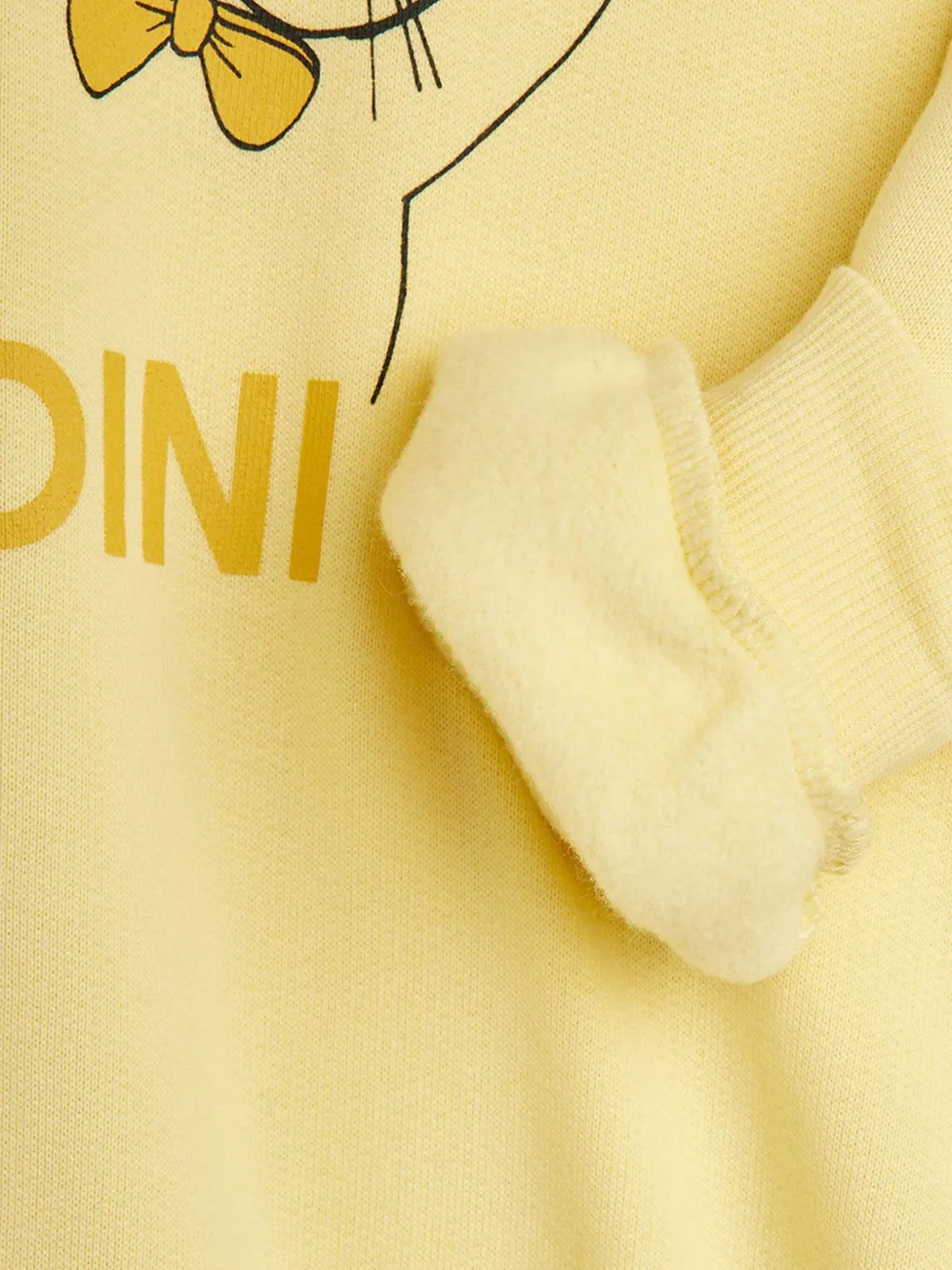 Mini Rodini Sweater met grafische print Geel