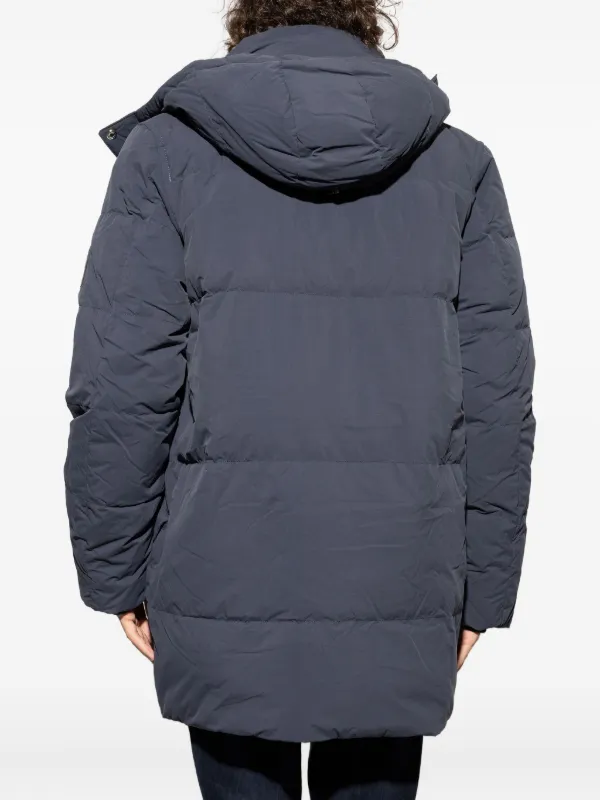 Paul Smith Hooded Quilted Parka Coat Blue FARFETCH IN