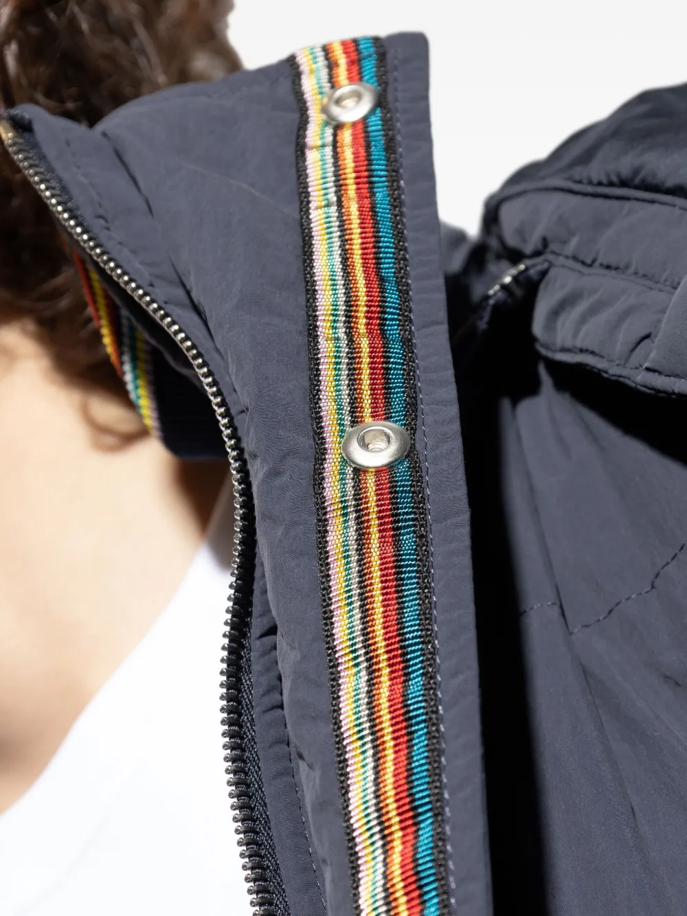 Paul Smith Gewatteerde parka met capuchon Blauw