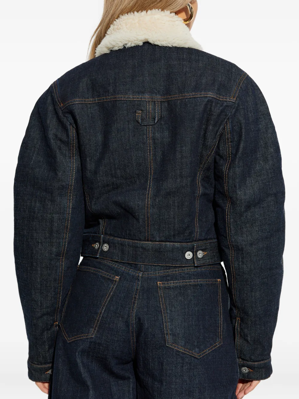 Jacquemus Long-sleeved Denim Jacket In Blue