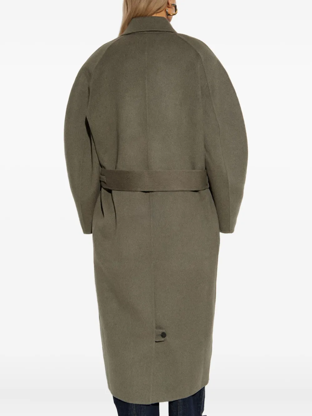Jacquemus Curved Jacket for Men jas met ceintuur Groen
