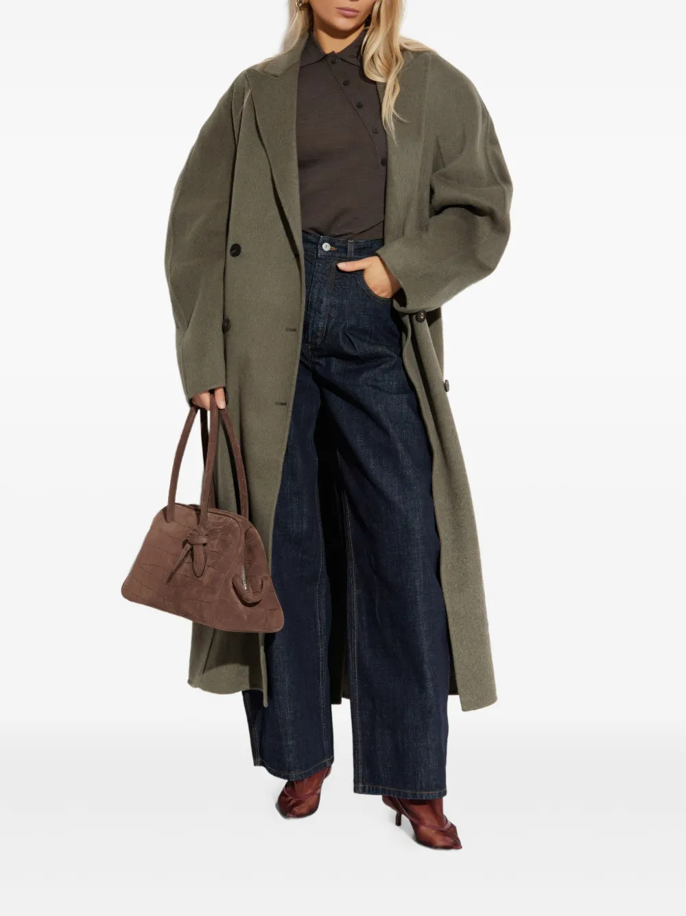 Jacquemus Curved Jacket for Men belted coat | Double Breasted & Peacoats | Image 2