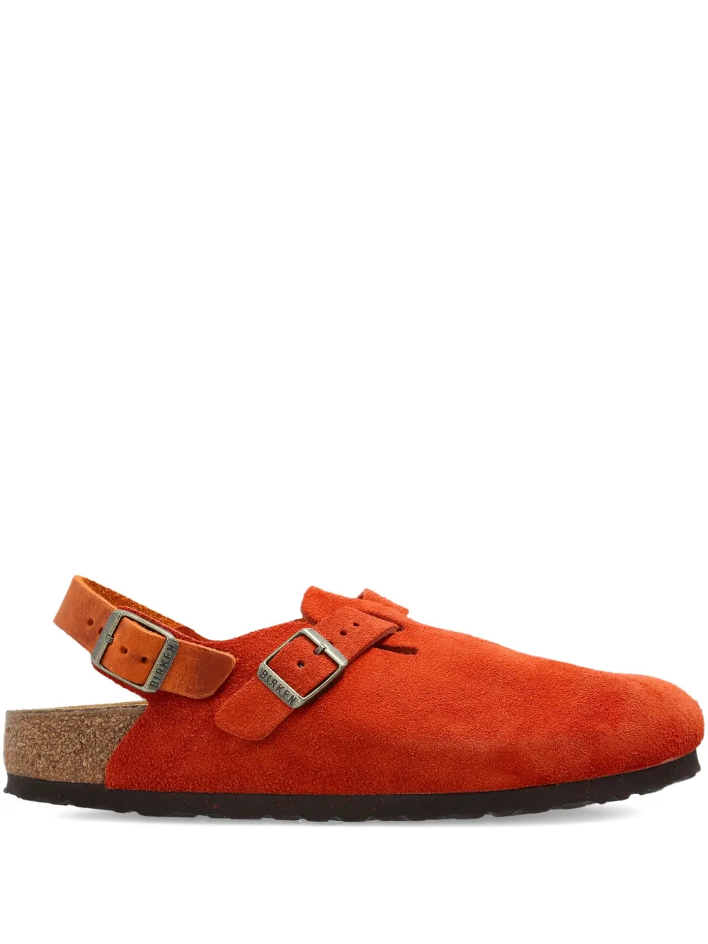 Birkenstock buckle strap mules | Orange | Image 1