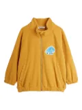 Mini Rodini appliqué zip jacket - Neutrals