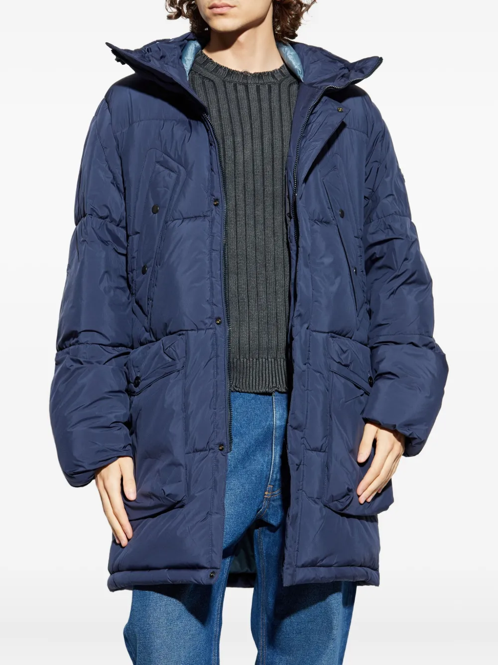 PS Paul Smith Parka met capuchon Blauw