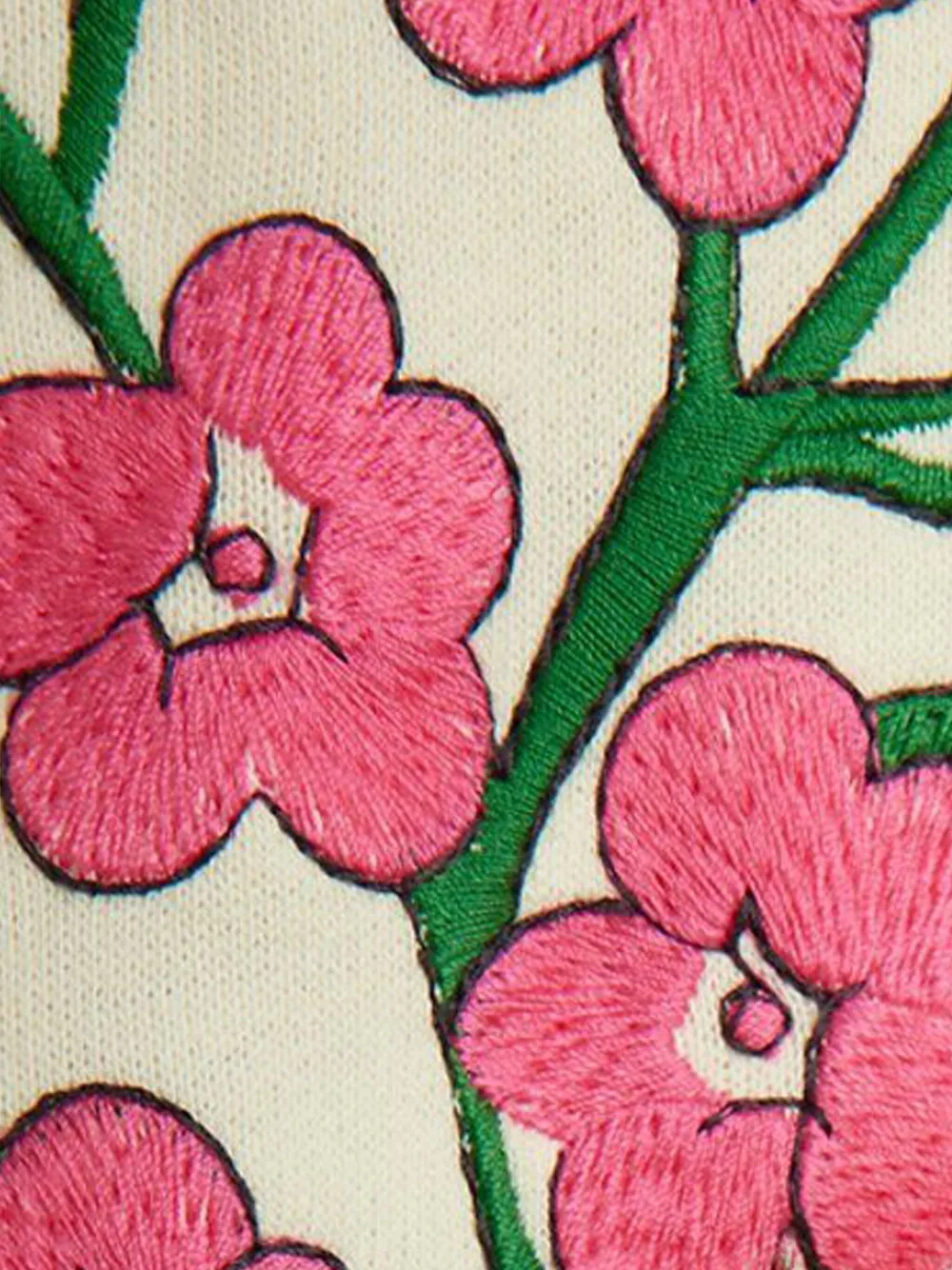 Mini Rodini Sweater met bloemen Beige