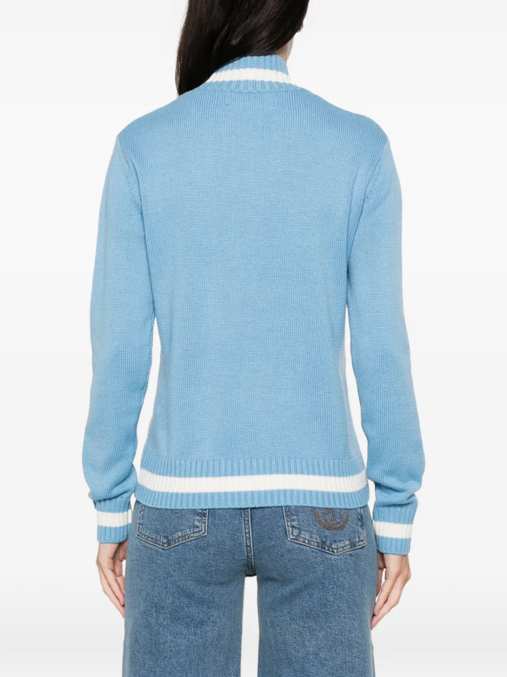 Iceberg Trui met geborduurd logo Blauw