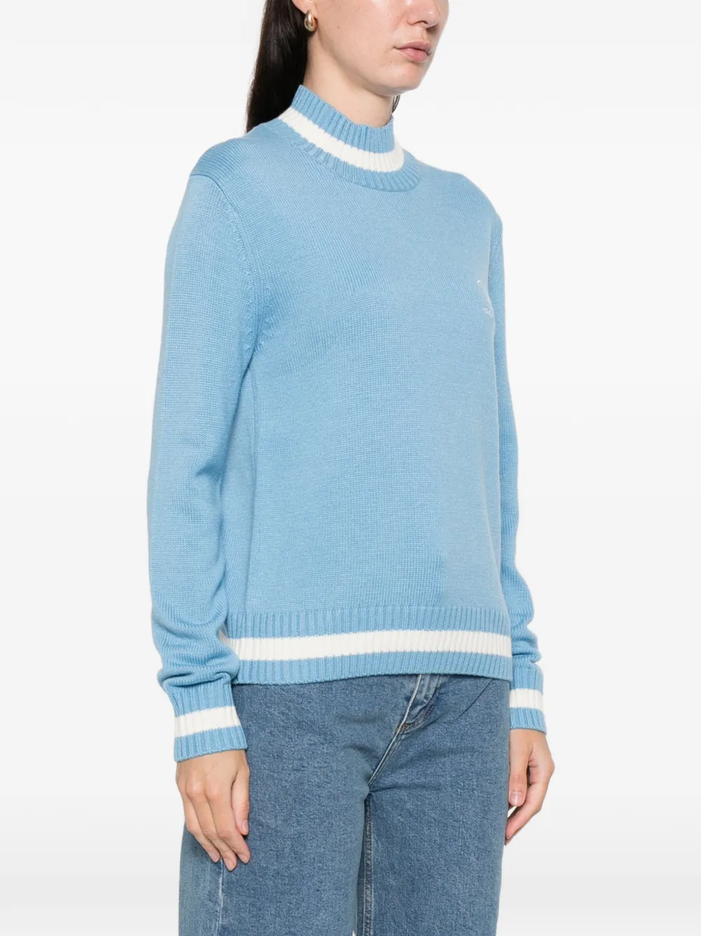 Iceberg Trui met geborduurd logo Blauw