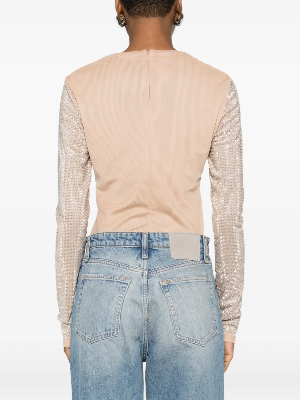 Blugirl Body verfraaid met kristallen Beige