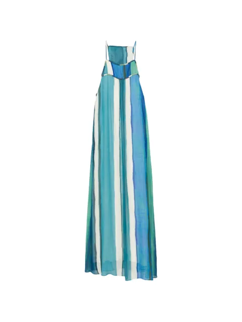 Água de Coco striped maxi dress