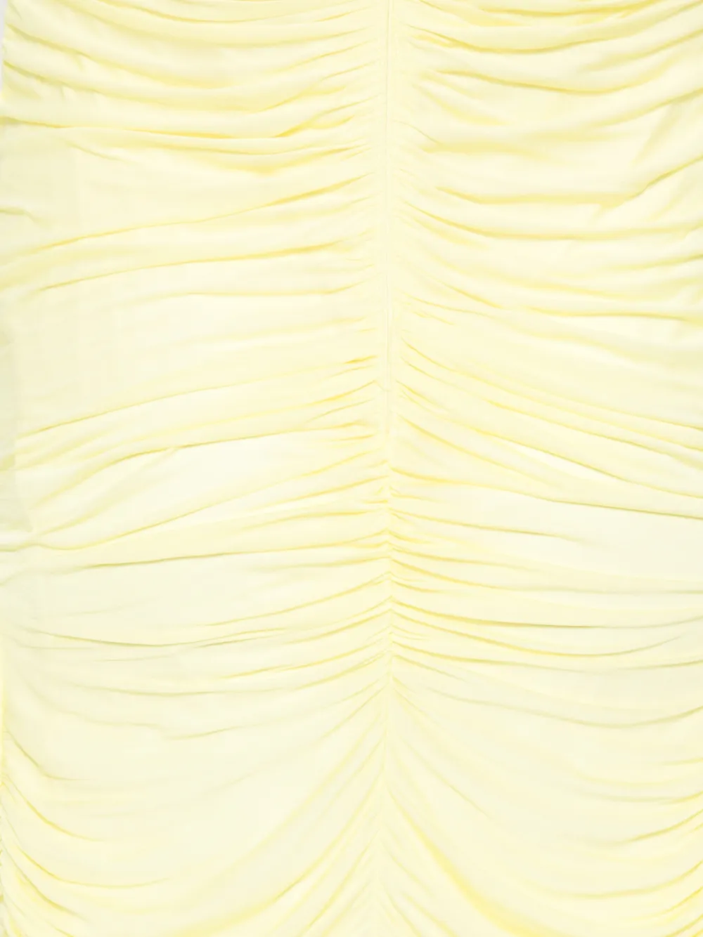 Blumarine Strapless maxi-jurk met ruches Geel