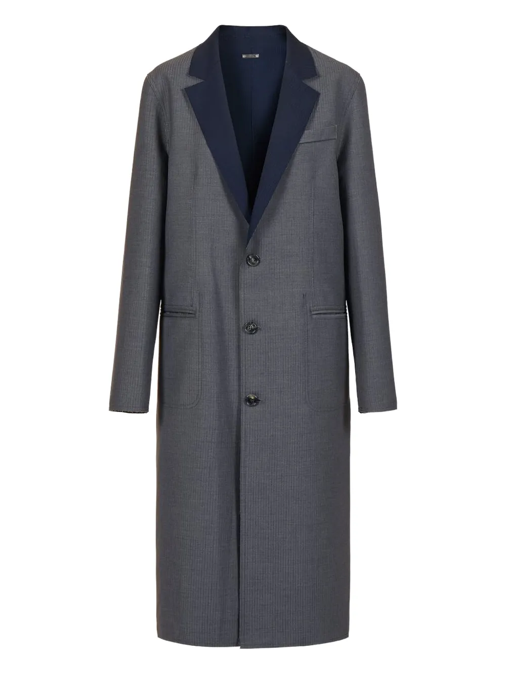 Iceberg Notched-lapels Coat In Gray