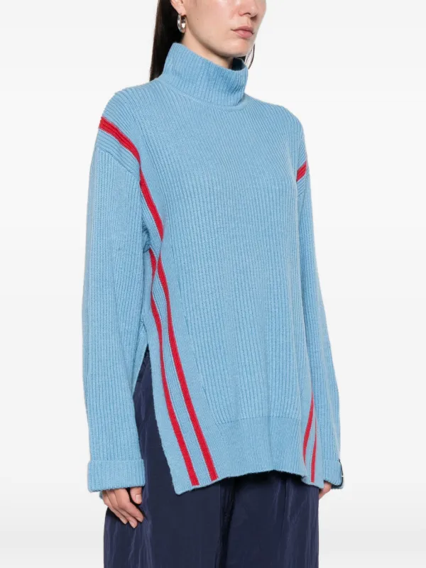 Iceberg ストライプ タートルネックセーター | ブルー | FARFETCH JP