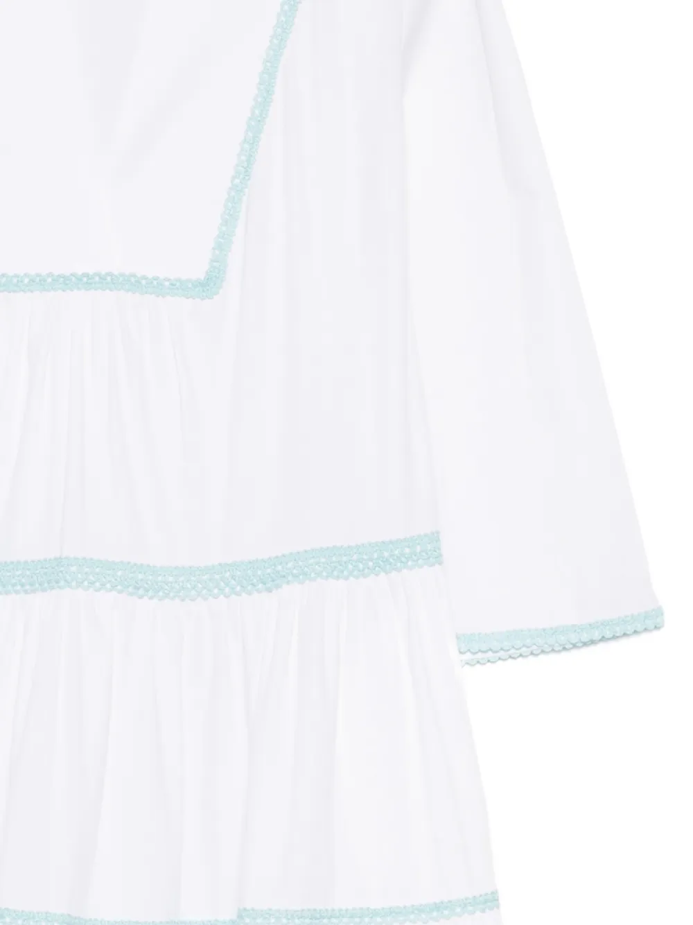 Vivetta Maxi-jurk met gehaakte afwerking en V-hals Wit