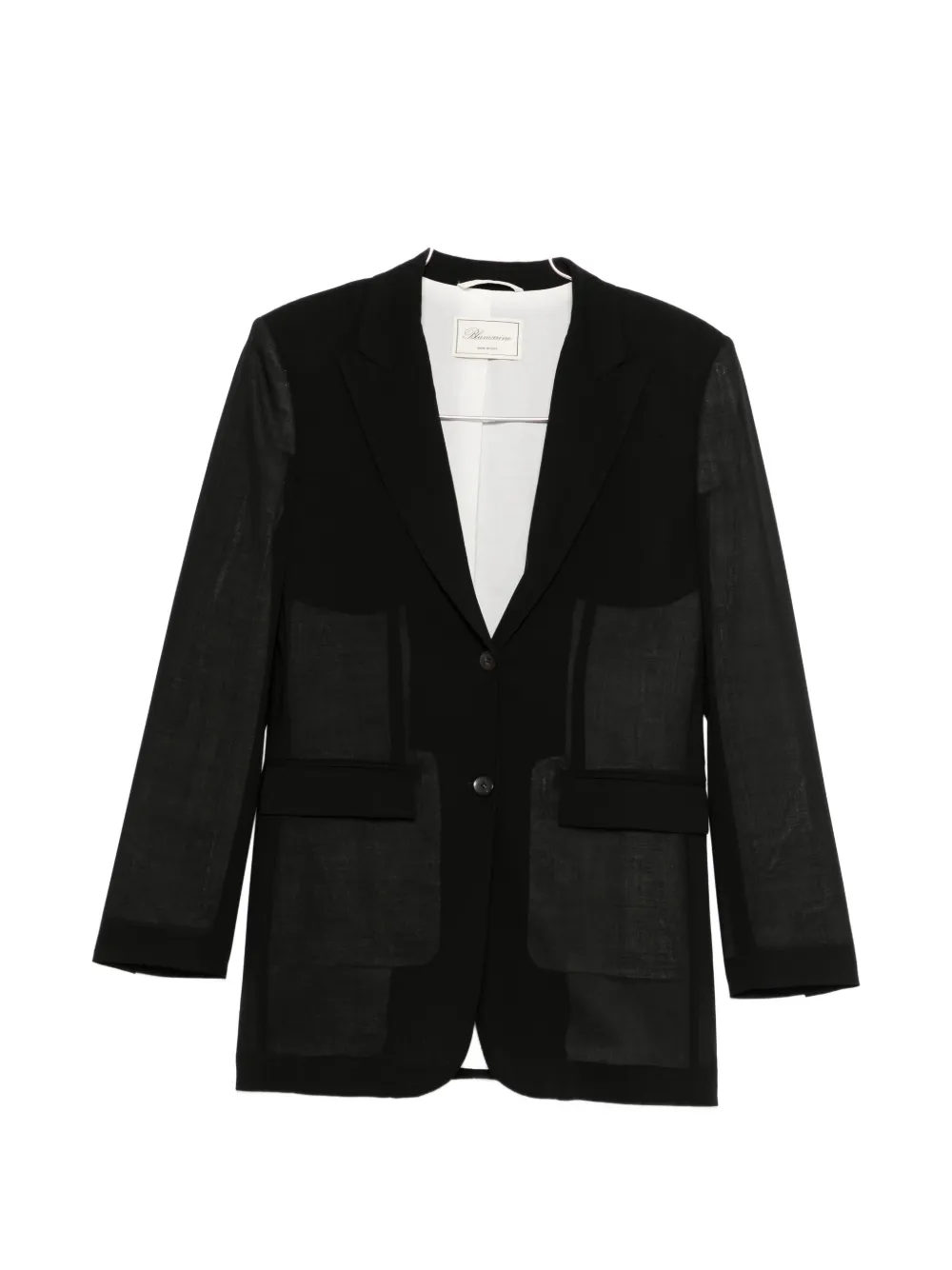 Blumarine patch-pocket blazer - Nero