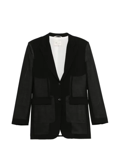 Blumarine blazer con bolsillo de parche
