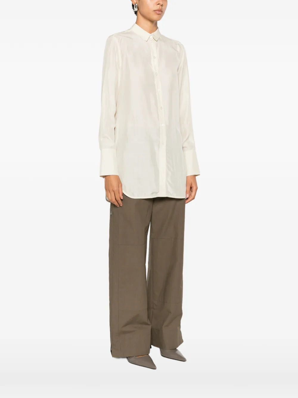 By Malene Birger Button-up overhemd Beige