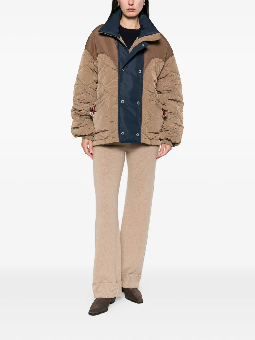 Marbell Kate Padded Jacket In Brown