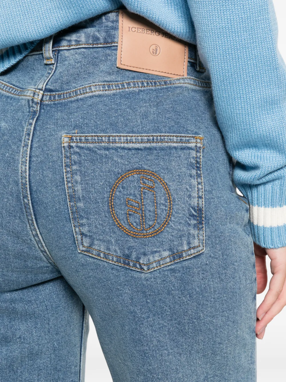 Iceberg 5 Pocket jeans Blauw