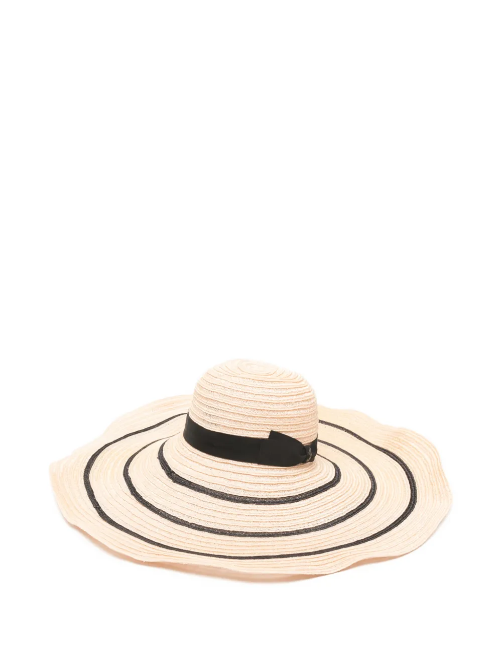 Borsalino striped ribbon hat - Toni neutri