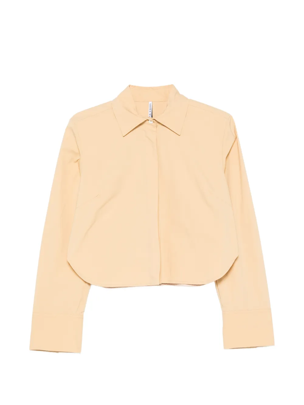 Liviana Conti cropped long-sleeve shirt - Nude