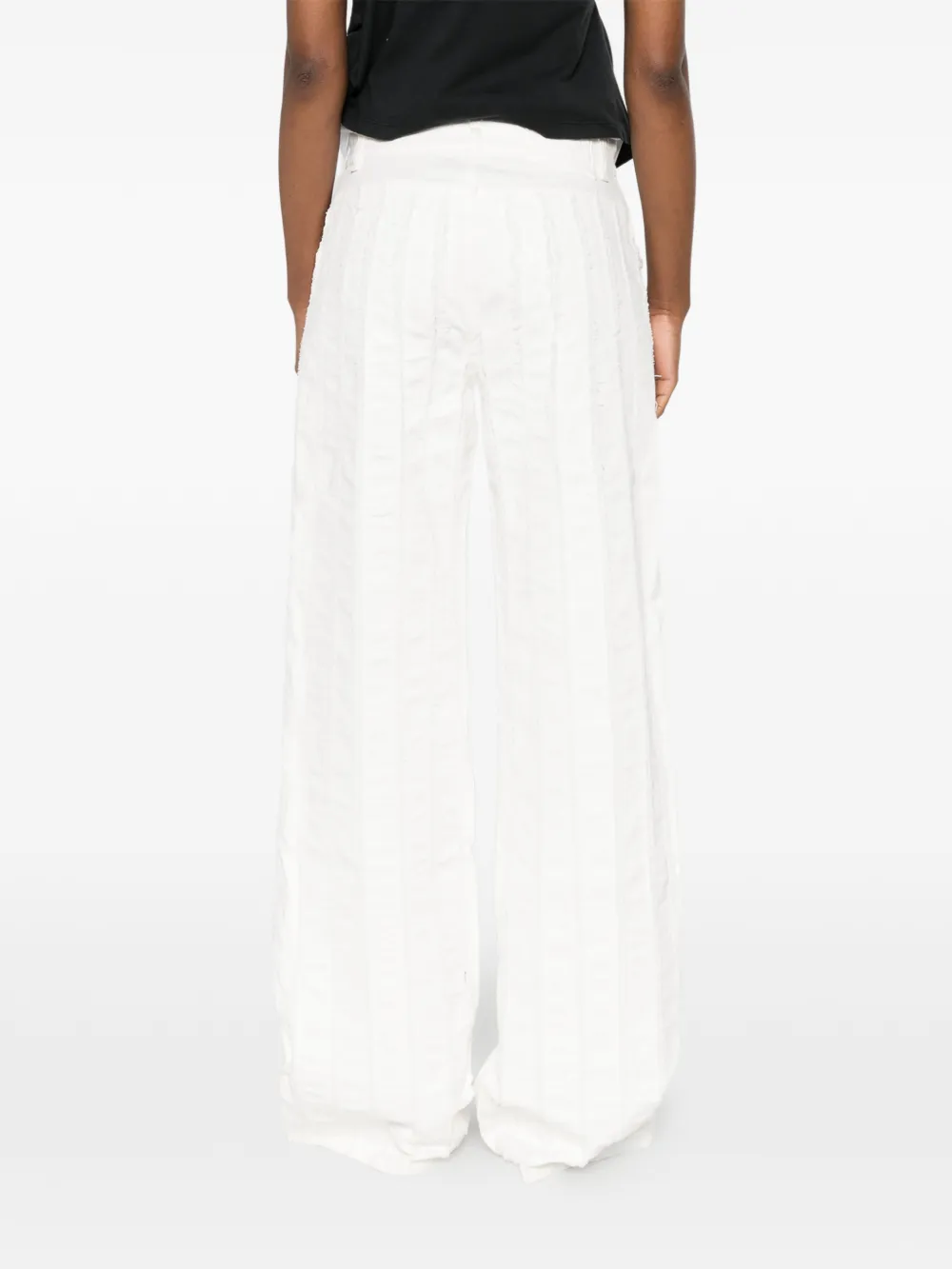 Blumarine Jeans met franje Wit