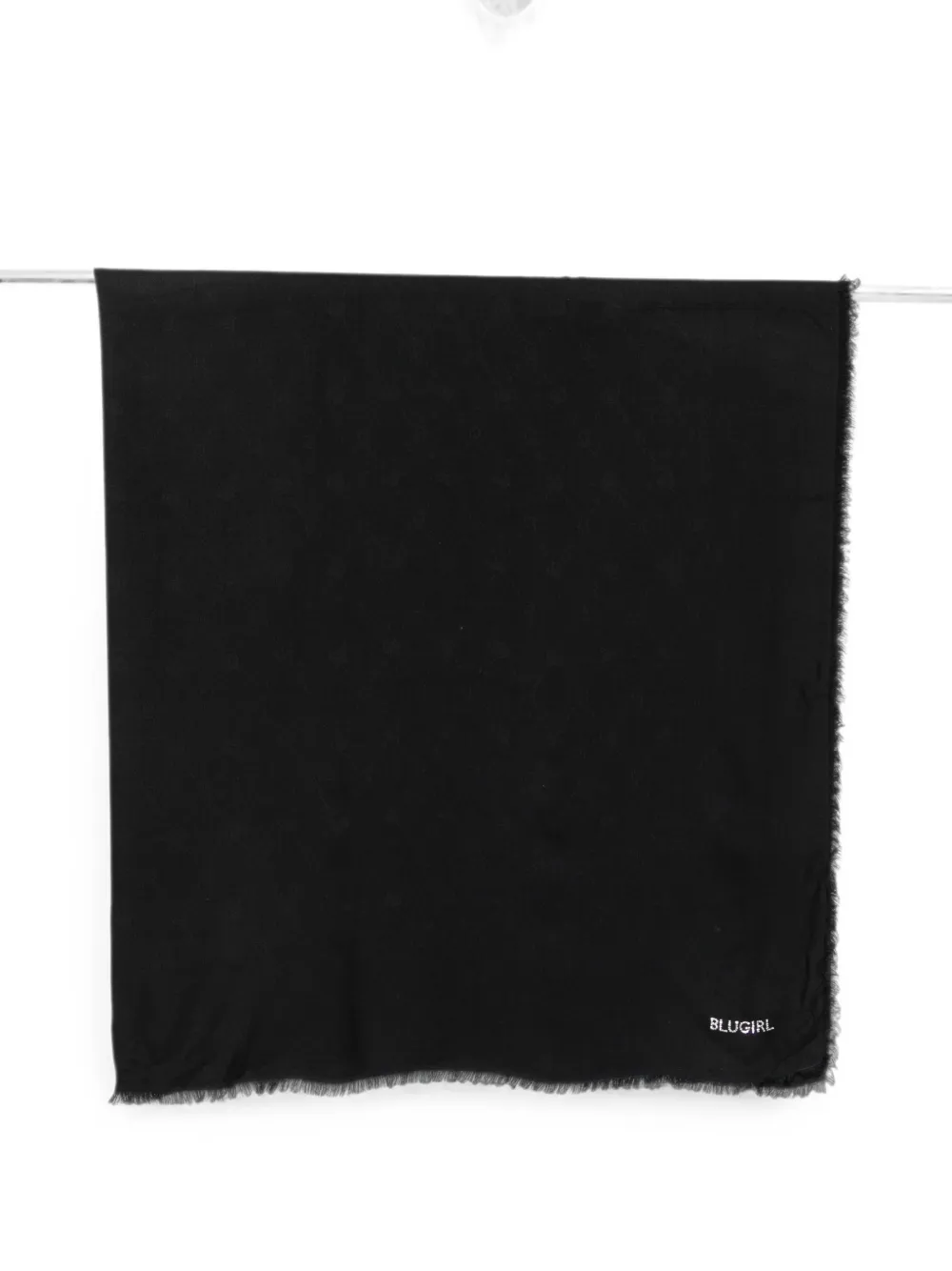 Blugirl frayed-edge scarf - Nero