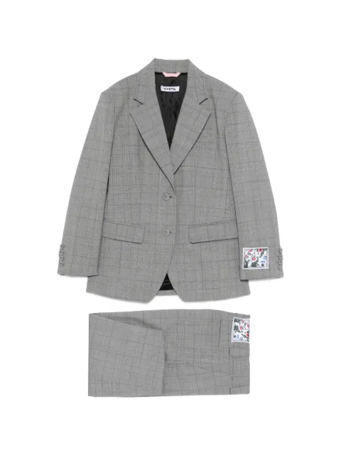 Vivetta check-print suit