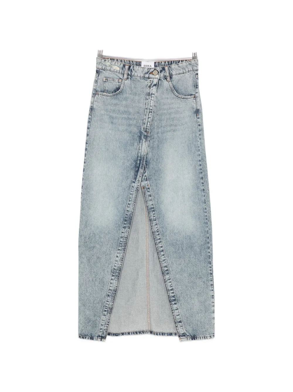 Erika Cavallini front slit skirt - Blu