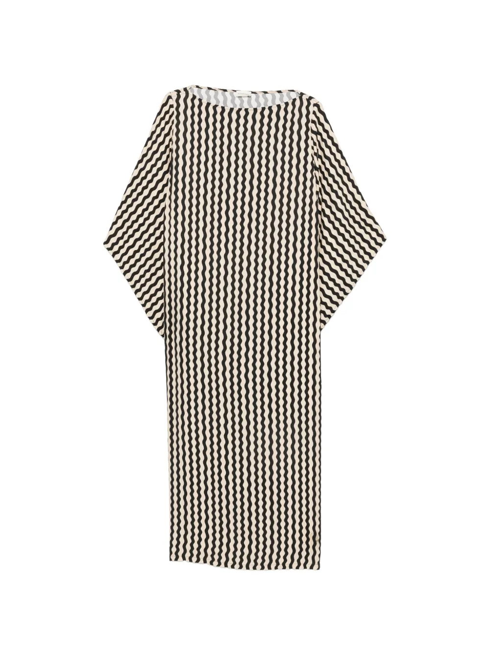 By Malene Birger Vasinka Maxikleid mit Wellen-Print - Schwarz