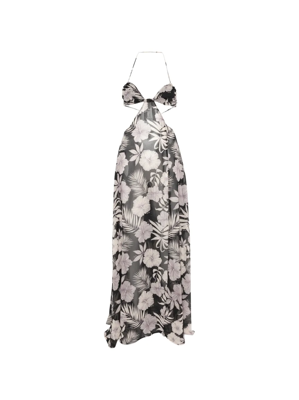 PINKO Kermesse floral-print maxi dress - Nero