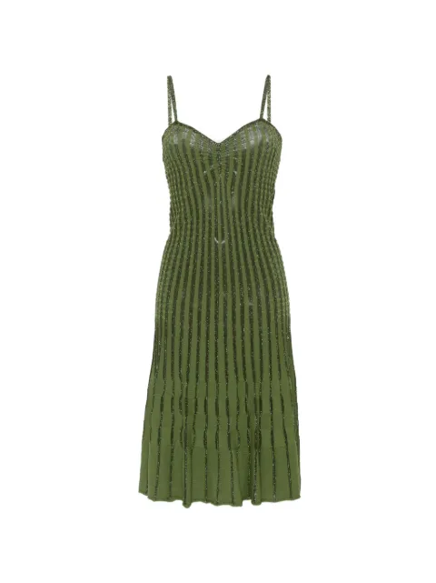 PINKO lurex-detail midi dress