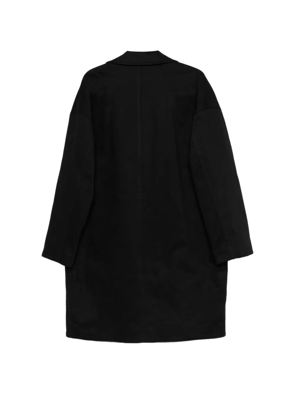  Nº21 Double-breasted Woven Coat - Black 