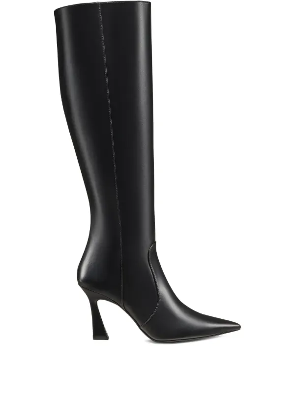 stuart B*e様 weitzman JP FARFETCH | ブラック | ブーツ 85mm Vinnie Weitzman Stuart 美品 ロングブーツ 高ヒール ブラック 靴