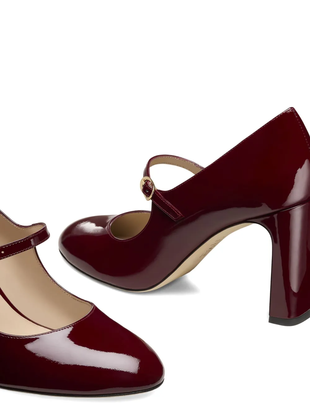 Stuart Weitzman 85 mm Babette Mary Jane pumps Rood