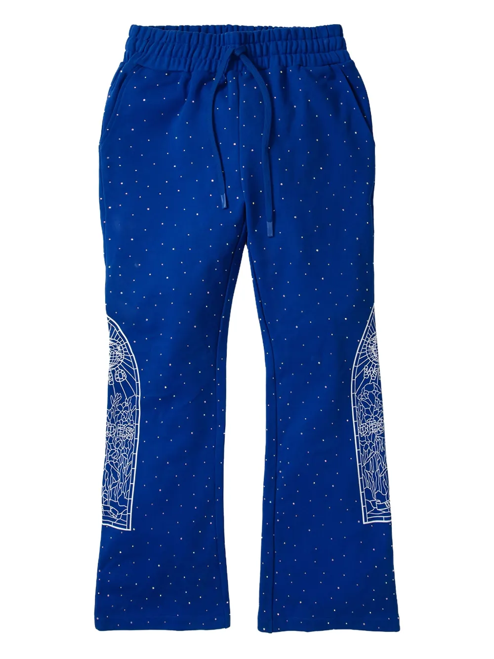 Who Decides War rhinestone-embellished track pants | Blue | Image 1