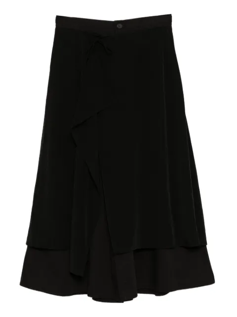 Yohji Yamamoto pantalones drapeados en la parte posterior
