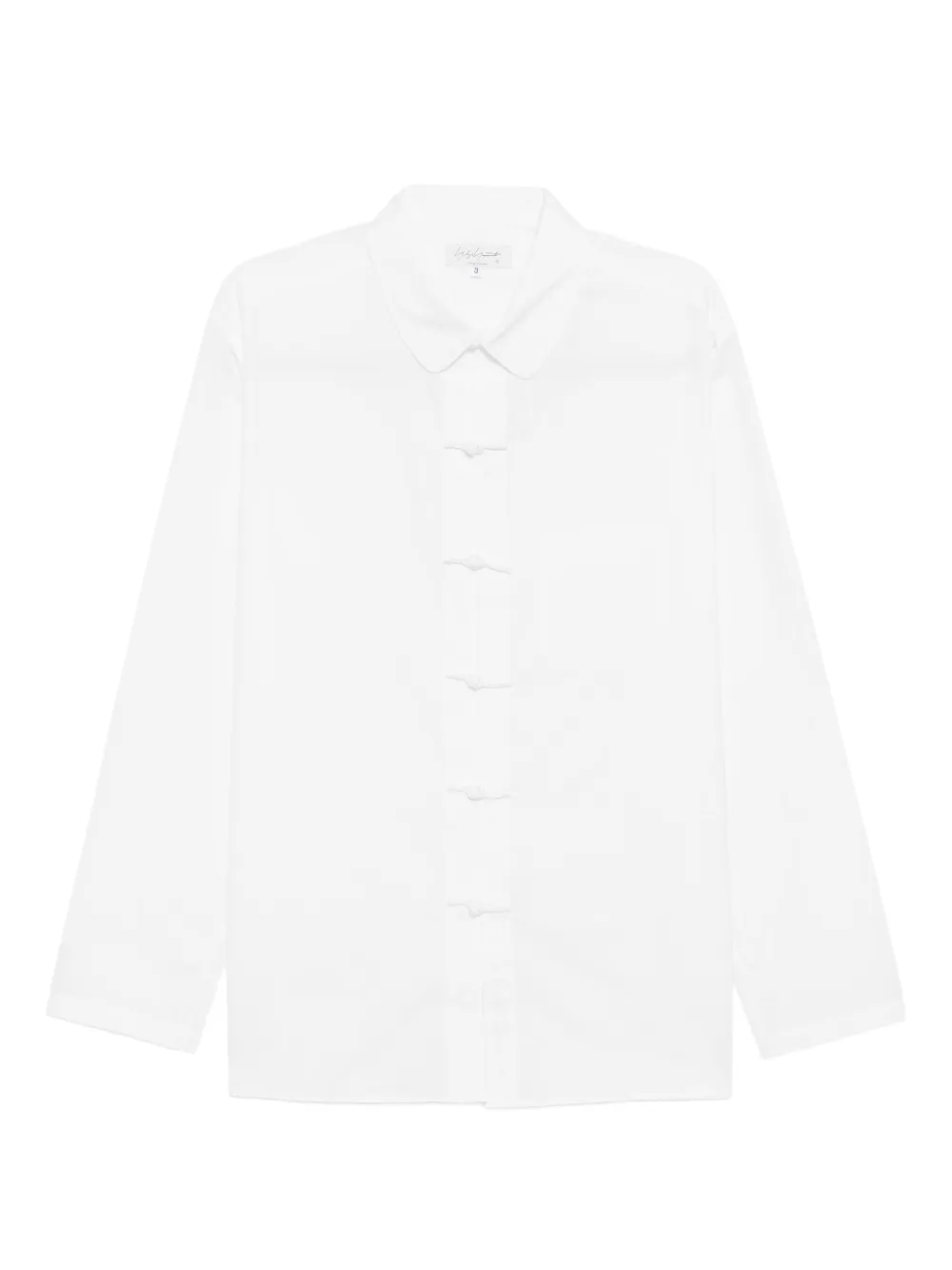 Yohji Yamamoto button-up long-sleeved shirt | White | Image 1