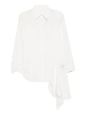 Comme Des Garçons Comme Des Garçons ラッフルヘム シャツ | ホワイト