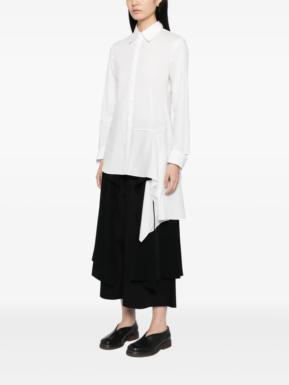 Yohji Yamamoto Asymmetrisch blouse Beige