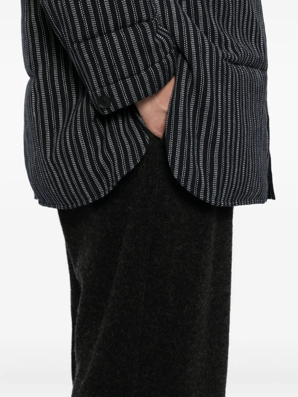 Yohji Yamamoto Drawstring Tapered Trousers In Black