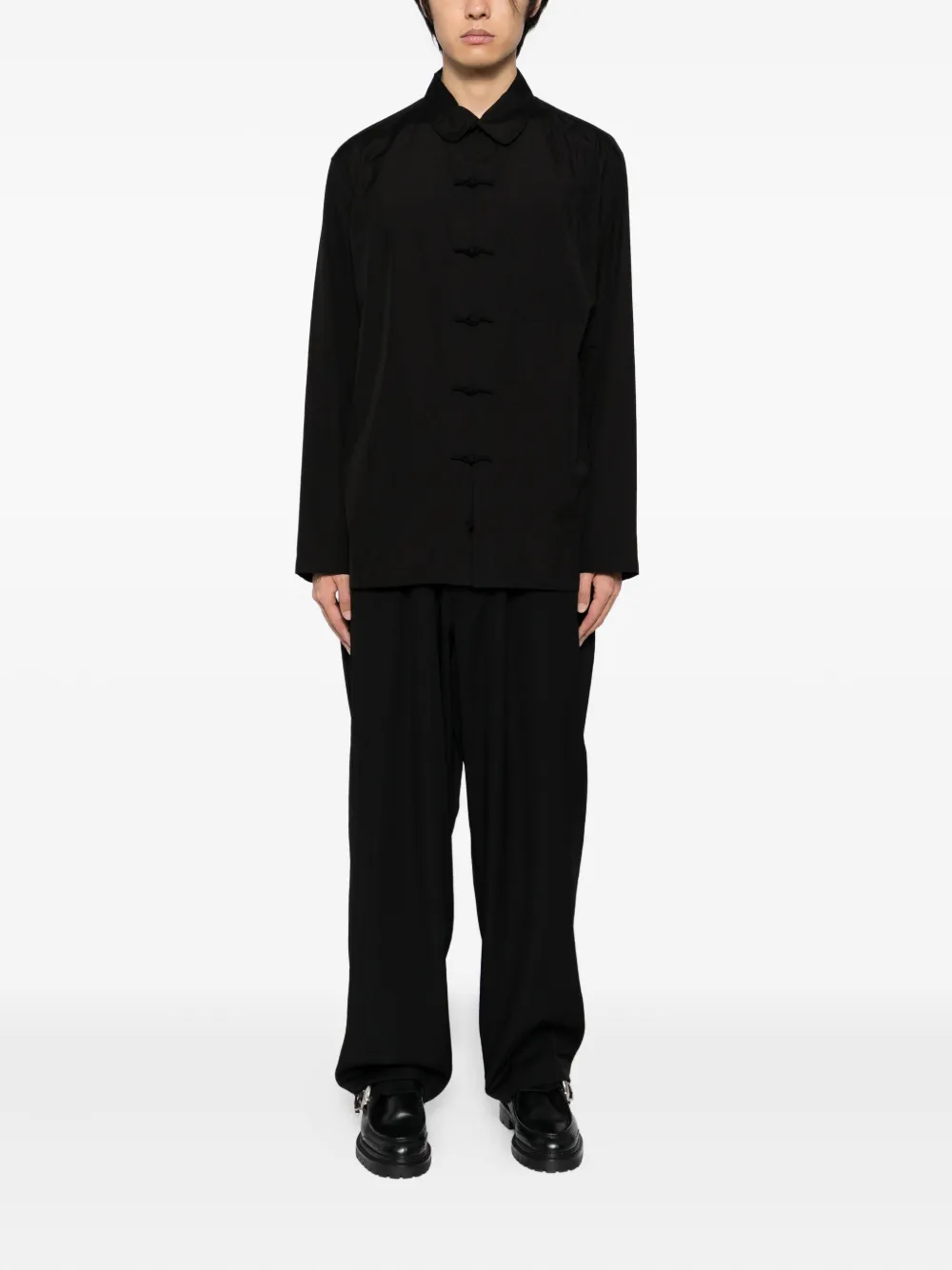 Yohji Yamamoto Button-up overhemd - Zwart